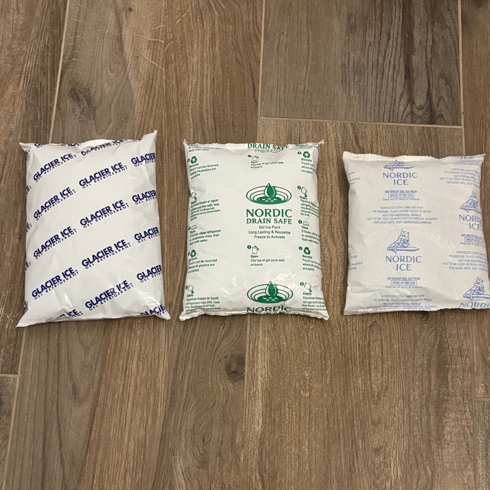 Nordic Ice and Glacier Ice Packs bundle of 3